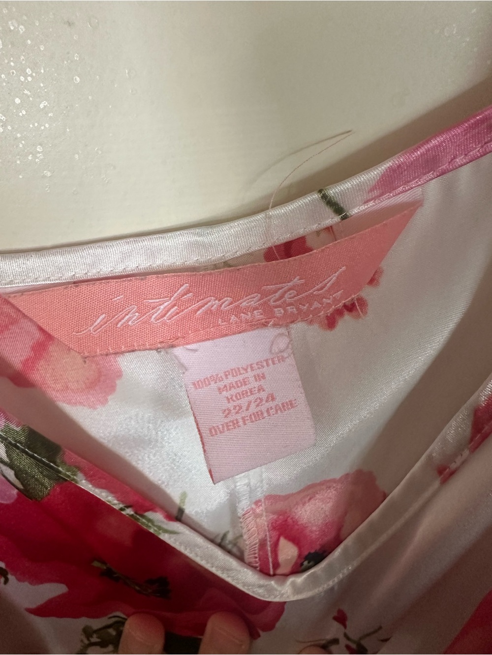 Lane Bryant Pink Floral Satin Slip - Picture 3 of 3